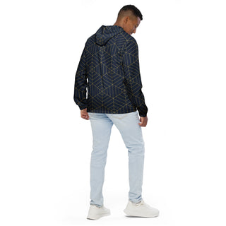 Men’s windbreaker - Geometric Blue FORTITUDE Store