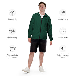 Men’s windbreaker - Racing Green FORTITUDE Store