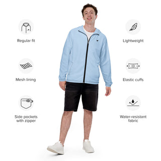 Men’s windbreaker - Pastel Blue FORTITUDE Store