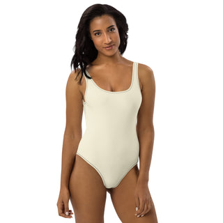 One-Piece Swimsuit - Apricot White FORTITUDE Store