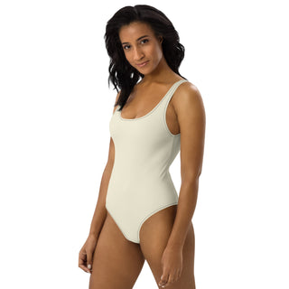 One-Piece Swimsuit - Apricot White FORTITUDE Store