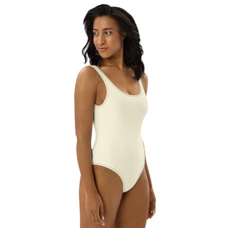 One-Piece Swimsuit - Apricot White FORTITUDE Store