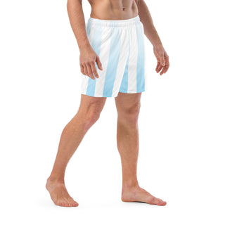 Blue Stripes Swim Trunks