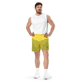 Yellow Print Mesh shorts FORTITUDE Store