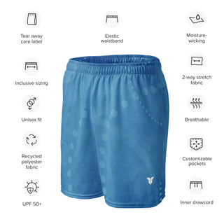 mesh shorts - Blue Splash FORTITUDE Store