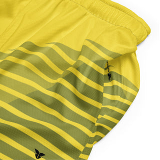 Yellow Print Mesh shorts FORTITUDE Store