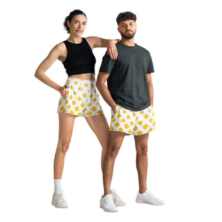 Unisex Athletic Shorts - Yellow Drops FORTITUDE Store