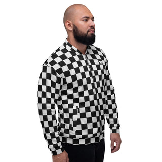 Men's Bomber Jacket - Checked