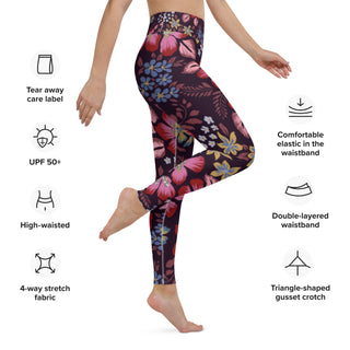 Yoga Leggings - Floral