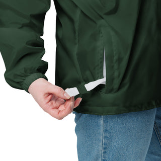 Men's Windbreaker - Black and Forest Green