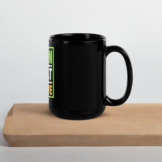 Train Hard - Black Glossy Mug