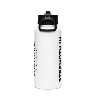 PowerFlow Stainless steel bottle with a straw lid FORTITUDE Store