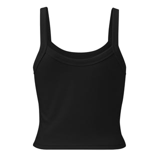 Women’s micro-rib tank top - Solid Black FORTITUDE Store