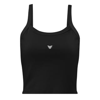 Women’s micro-rib tank top - Solid Black FORTITUDE Store