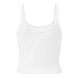 Women’s micro-rib tank top - Solid White FORTITUDE Store