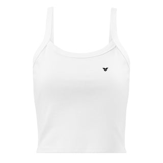 Women’s micro-rib tank top - Solid White FORTITUDE Store