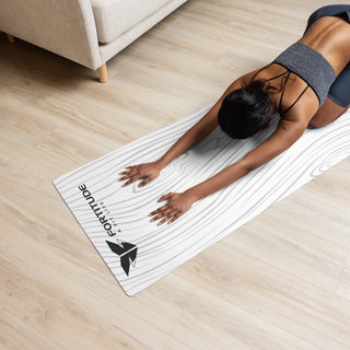 Fortiyude White wood Yoga mat FORTITUDE Store